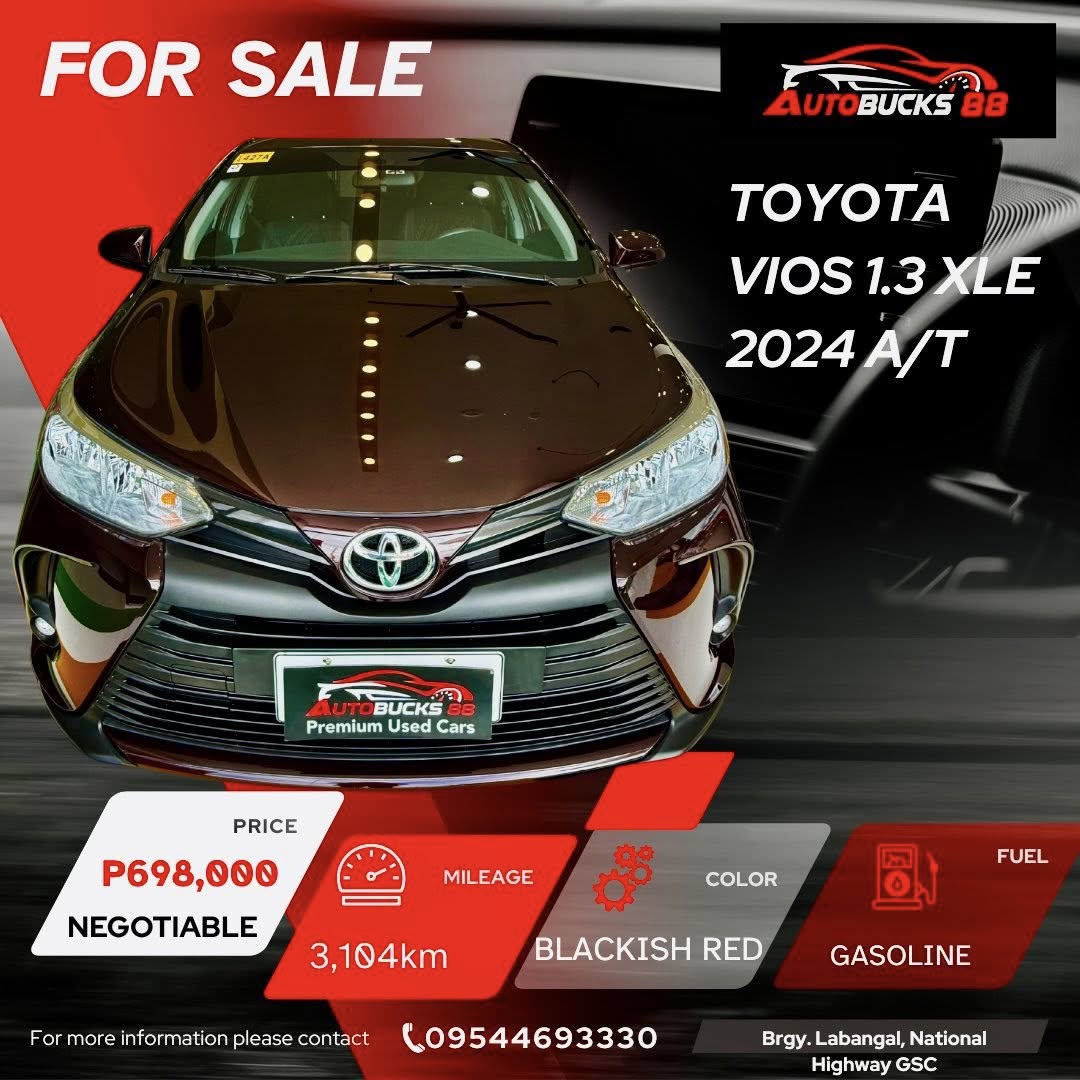 TOYOTA VIOS 1.3 XLE 2024 A/T