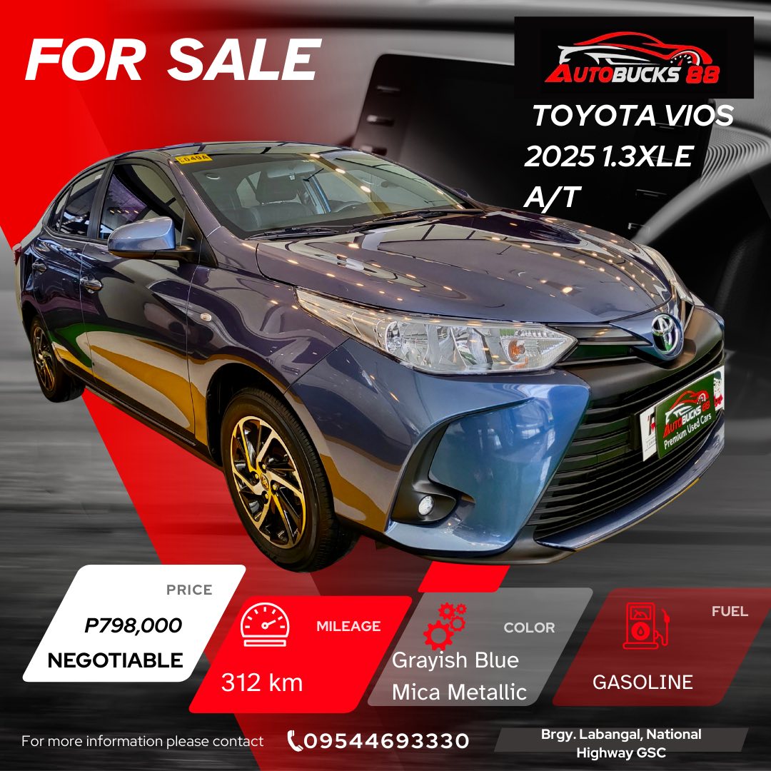 TOYOTA VIOS 1.3XLE 2025 A/T