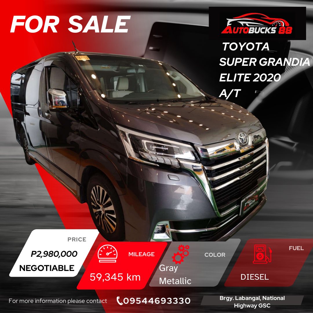 Toyota Super Grandia Elite 2020 A/T